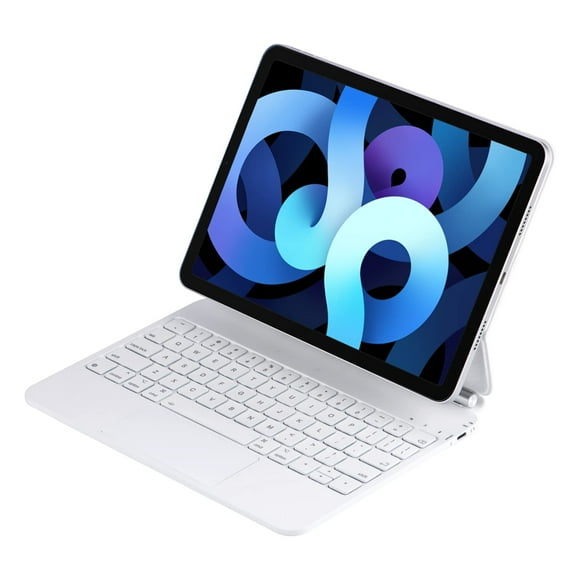 mobee Étui Clavier Magique pour iPad 10e Gén 10,9 Po (2022) et iPad 11e (A16, 2025), Étui Clavier Magnétique avec Pavé Tactile Multi‐touche, Rétroéclairé, L
