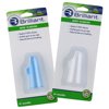 Brilliant Infant Wipe N Brush Soft Silicone Toothbrush, Use with Tooth Tissues, Blue-Clear - 2 Pack