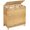 Natural, variant on with 3 Removable Liner Bags; 132L Handwoven Rattan Laundry Basket with Lid & Heightened Feet; Clothes Hamper with Side Handles; Laundry Sorter with 3 Separate Sections
