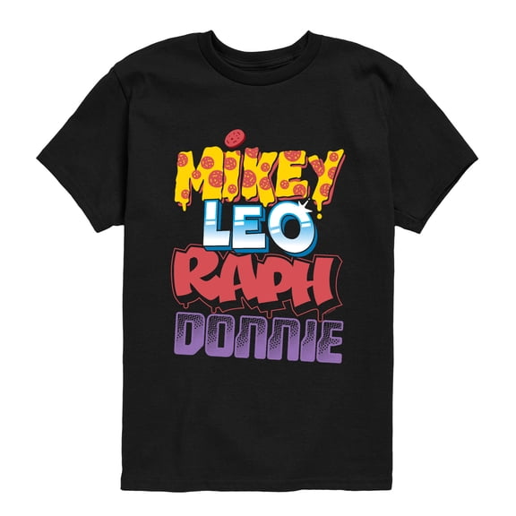 Teenage Mutant Ninja Turtles - Turtle Names Short Sleeve Graphic T-Shirt