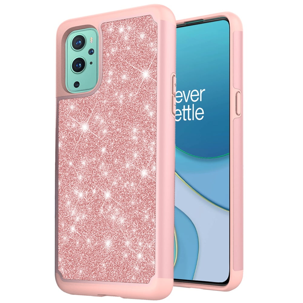 Case For Oneplus 9 Glitter Sparkle Bling Shinny Hybrid Slim Rhinestone 2 In 1 Pc Tpu Rugged Protective Phone Cover For One Plus 9 By Xpm Teal Mint Walmart Com