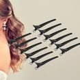 thumbnail image 1 of Pinzas para el cabello, 12pcs Clip de corte de pelo de salón, Pinzas de Cocodrilo para el Pelo para estilizar y seccionar, Aleación de Aluminio de Peluquería Abrazaderas Horquilla Herramientas de Pein Higoodz Belleza saludable, 1 of 8