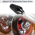 thumbnail image 2 of Unique Bargains 8mm Motorcycle Slider Frame Aluminum Alloy Plastic Wheel Fairing Protection Crash Pad Protector Guard 40mm 118mm with Bolt Black 1 Set, 2 of 7