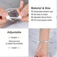 thumbnail image 3 of 1 Set Couple Matching Bracelets, Bf And Gf Bracelets, Best Friend Bracelet,stretch Adjustable Braid Bead Bracelets Christmas Birthday Valentines Day, 3 of 4