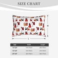 thumbnail image 6 of Haiem Pillowcase for Hair and Skin Queen - Cute Cat And Christmas Gift Printed Soft Pillowcase with Envelope Closure-20"x30", 6 of 9