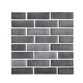 thumbnail image 1 of 3D Self-Adhesive PVC Mosaic Tile Stickers, 13 Color Options, Lifelike Brick Pattern, Waterproof & Oilproof, Easy DIY Installation for Kitchen/Bathroom Wall Decoration, 30x30cm (11.81x11.81in) - 512, 1 of 6