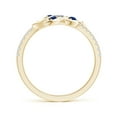 thumbnail image 2 of ANGARA Natural Marquise Sapphire Olive Leaf Ring in 14K Yellow Gold for Women (Size-4x2mm) | September Birthstone, Birthday, Anniversary, Jewelry Gift for Women | Natural Blue Sapphire Ring, 2 of 12
