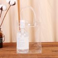 thumbnail image 3 of Viveous 10Pcs Clear Gift Bag with Handle Transparent Shopping Tote Bags Takeout Handbag with Bottom for Reusable Shopping Bags, 3 of 11
