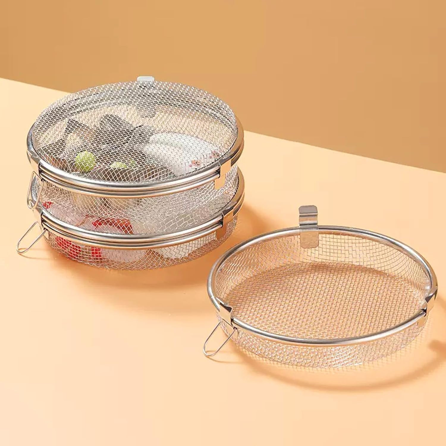 ABPETE Dishwasher Basket for Small Items, Bottle Parts Dishwasher Basket, Dishwasher Silverware Basket, Stainless Steel Strainer Fruit Washing Bowl