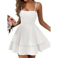 thumbnail image 1 of Robe Courte Dos Nu à Nouer pour Femmes Modèles d'Été Robes Dos Nu Blanc P, 1 of 8