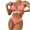 Hot Pink, variant on BeAi Modest Swimsuits for Women High Waisted Bikini Sets for Women Halter Top Womens Swimwear One Piece Sexy Monokinis Ruffled V Neck Lace Up Previous Orders