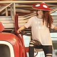 thumbnail image 4 of Accesorio de disfraz con forma de hongo rojo de felpa para adulto, 4 of 6