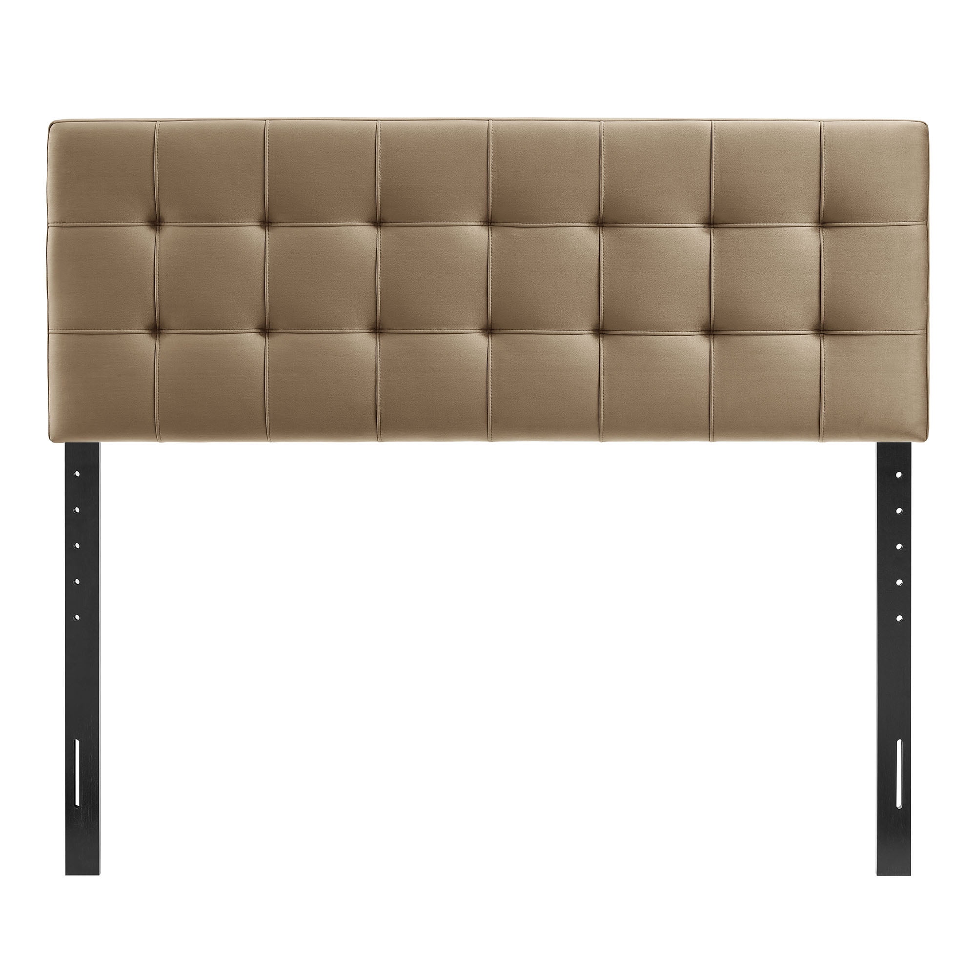 Lily Stain-Resistant Performance Velvet Full Size Headboard in Taupe
