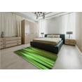 thumbnail image 5 of Ahgly Company Machine Washable Indoor Round Transitional Dark Forest Green Area Rugs, 5' Round, 5 of 7