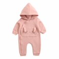 thumbnail image 2 of Hzgobj Cotton Baby Romper Newborn Baby Knitted Clothes Longsleeve Jumpsuit Outfit for Boy and Girls Hoodie Set, 2 of 9