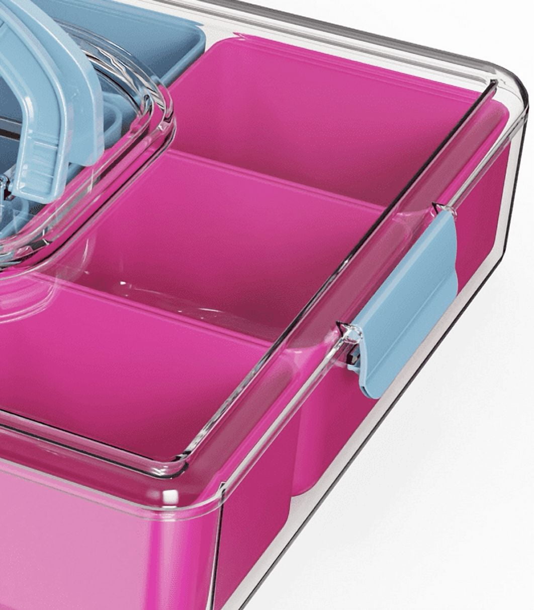 (2 pack) Pen+Gear Teacher Tackle Box with Multiple Compartments, Pink and Blue