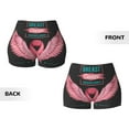thumbnail image 6 of Athletic Shorts for Women, Ribbon With Angel Wings Seam Womens Shorts High Waisted Sport Running Workout Gym, 6 of 8