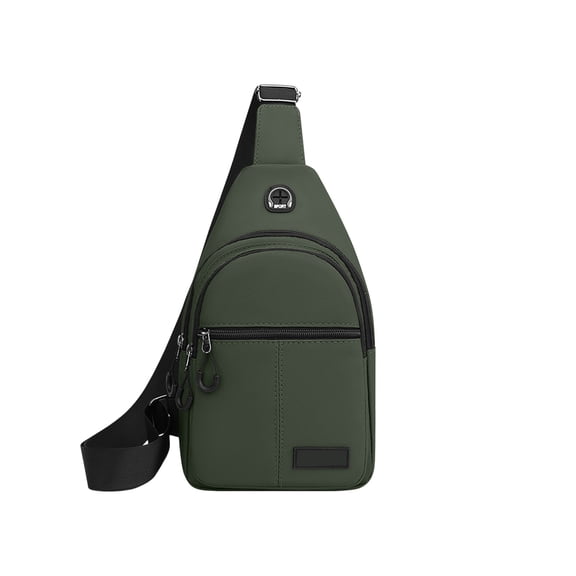 Men's Waterproof Crossbody Bag with Multifunctional Design, Lightweight, Spacious Storage, Earphone Port, Ideal for Outdoor Sports, Travel, and Leisure
