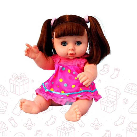KOYPTL 11In Realistic Newborn Baby Doll for Toddlers 12-16-18 Months,Simulation Doll Toy Can Talk and Move Eyes Gift for Kids Boys Girls 2 3 4 5 Years Old Christmas Birthday Pretend Play Holiday