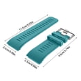 thumbnail image 3 of Bracelet de Montre en Silicone TPU Résistant à la Transpiration, Couleur Unie, avec Réglage Pratique et Grand Compatibilité, Compatible avec Smartwatch, Ensemble de Montres pour Hommes, Montre de Poche, Solaire, Robuste, en Cuir, Numérique 24, 3 of 4