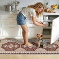 thumbnail image 4 of ARJINCUTE Non-Slip 3 Piece Ultra Soft Kitchen Rug Set, Machine Washable Comfort Floor Mats for Home Kitchen, Brown, 4 of 7