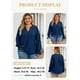 thumbnail image 3 of Blusa tipo túnica Eytino, talla grande, para mujer, cuello en V, 2 x vela, 3 of 6