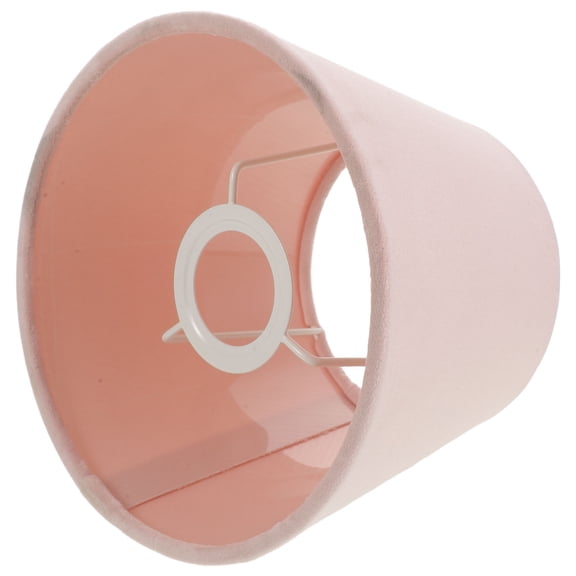 PAMINGONO Pink Fabric Lamp Shade for Table Lamp Comfortable Cloth Drum Shade for Bedroom Living Room Decor