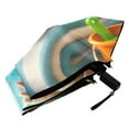 thumbnail image 6 of Cute Dinosaur on Beach Compact Sun Umbrella Windproof Travel Umbrellas for Rain Strong Portable UV Protection, 6 of 8