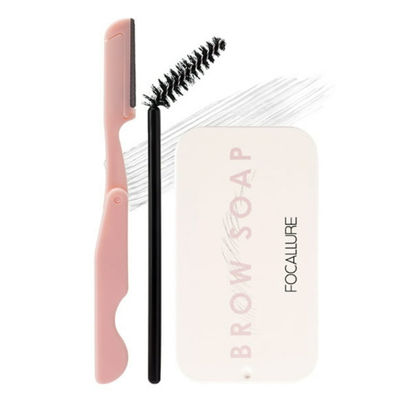 FOCALLURE 10g 3D Feathery Transparent Eyebrow Soap Gel Waterproof Long-Lasting Wild Brow Styling Soap
