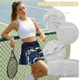 thumbnail image 6 of FUIALDOLG Chinese Style Koi Fish Athletic Skort for Women Plus Size,Blue Tennis Skirts High Waisted Golf Workout Skirt with Shorts Summer Activewear,XL, 6 of 7