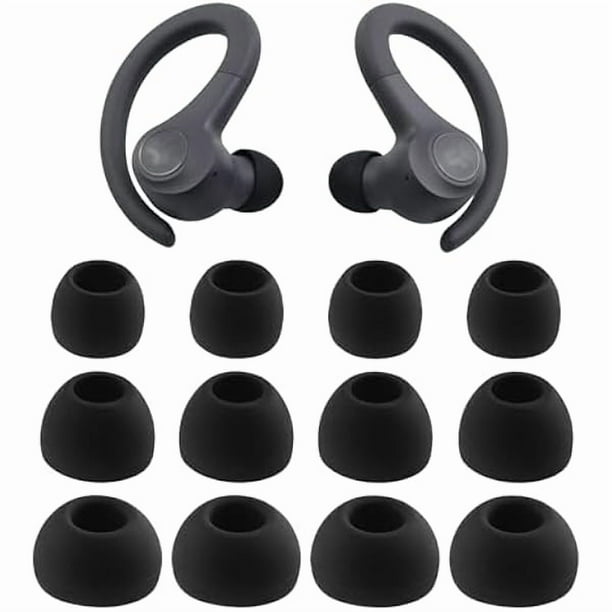 wonima11 Replacement Silicone Ear Tips for JLab Go Sport+, JLab Go Air Sport, JLab Epic Air Sport ANC Gen 2, JLab Epic Air Sport ANC Wireless Earbuds, 6 Pairs (S/M/L, Black)