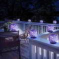 thumbnail image 5 of [4pcs Solar Lights] 4pcs Solar Powered Crack Glass Ball Outdoor Lights | Garden Pathway Lights with Ground Stakes, 2-Hour Charge 6-8 Hour Use | Deal for Valentine's Day Wedding Decor Patio Lawn, 5 of 12