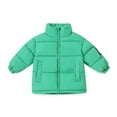 thumbnail image 2 of Esaierr Kids Girls Boys Winter Down Jacket Toddler Baby Cotton Coat Solid Colour Zip Warm Light Outwear for 2-12Y, 2 of 4