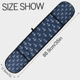 thumbnail image 3 of Yayeee Double Oven Mitt Kitchen Heat Resistant Baking 35" x7" Quilted Cotton Glove, Navy Blue Anchors Pattern, 3 of 6