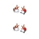 thumbnail image 1 of Bearachild Pinzas para el cabello navideñas Cuerno de ciervo Horquilla Cabeza de nieve Decoración Diadema Accesorios de peinado Sombreros Niños Adultos Rojo 2piezas Bearachild CBP547527, 1 of 5