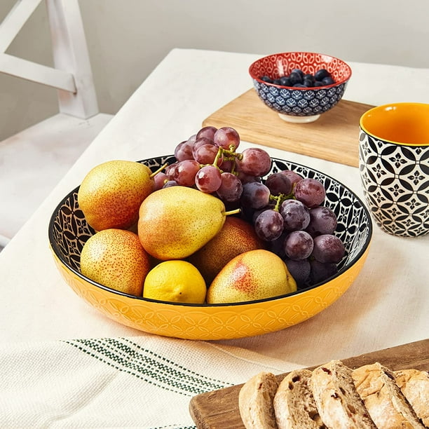 DOWAN 11.5 inch Large Ceramic Serving Dishes Set Of 2 Mix Match