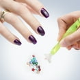 thumbnail image 3 of Graflsoa Dual-Tipped Rhinestone Picker with Gel, 4 Replaceable Heads, Pink Nail Art Tool, Compact Design for Precision Application, 3 of 7
