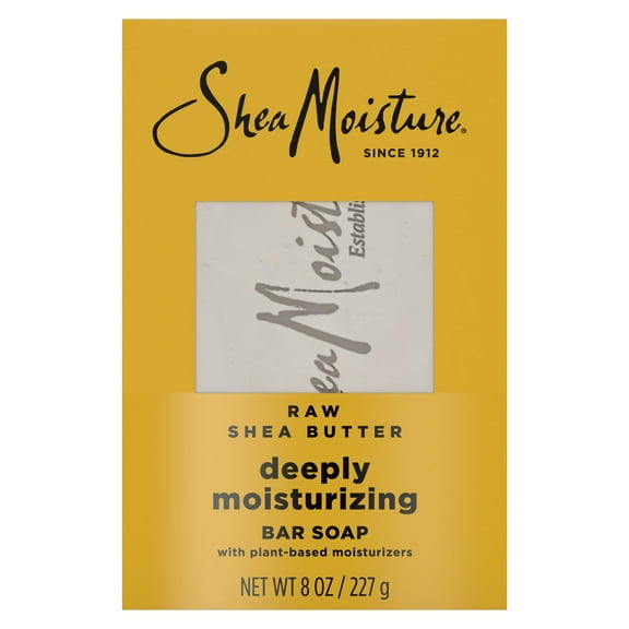 Shea Moisture Raw Shea Butter Bar Soap 8 oz (Pack of 2)