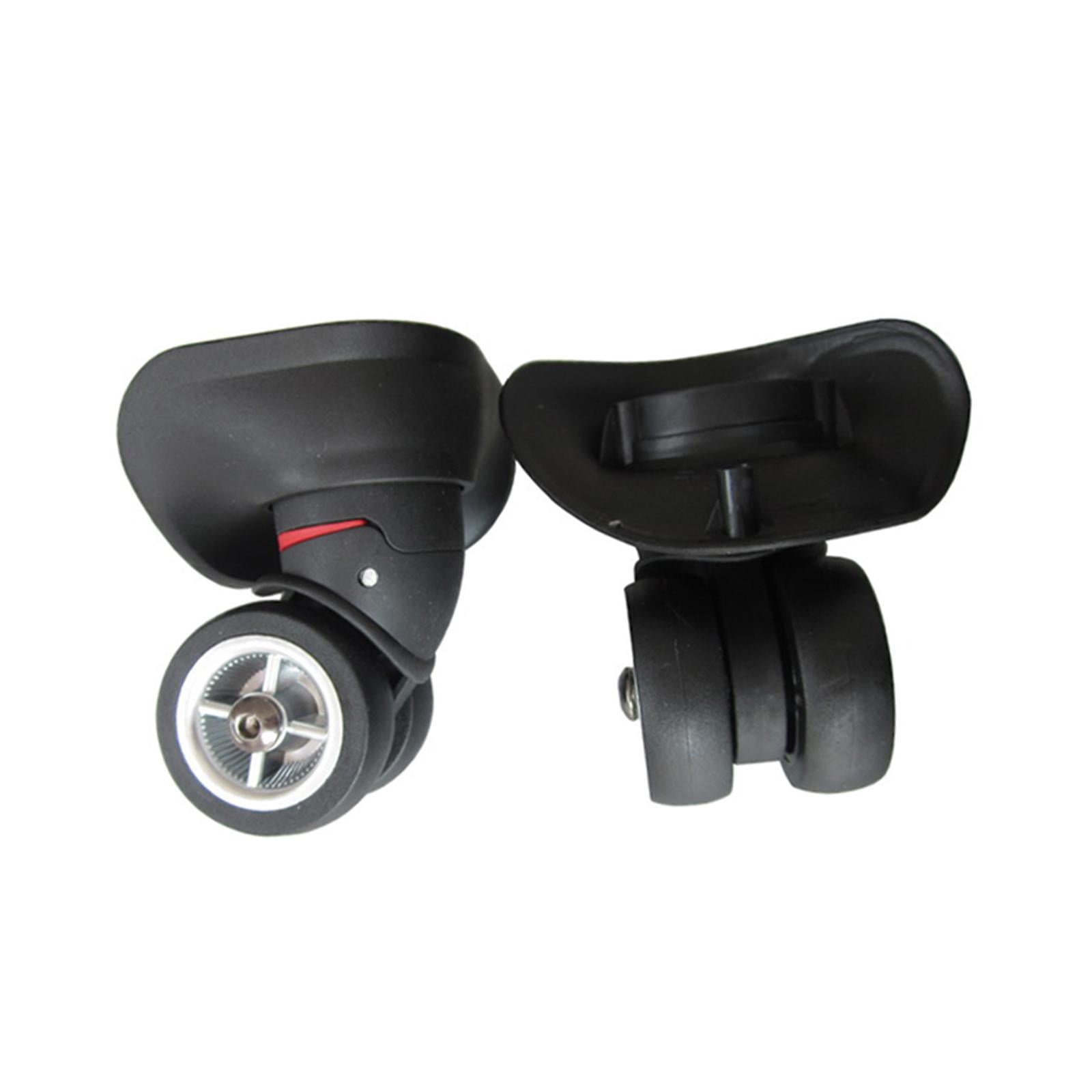 Bunblic A35 Luggage Wheel Replacement Universal 360 Rotation Luggage Mute Wheel For Accessories Trolley Case Repair Travelling Bag Luggage Box Black