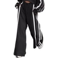 thumbnail image 3 of Women's Casual Long-Sleeved Pants Two-Piece Set Black L, 3 of 7