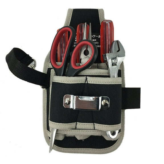 OFFIGAM Heavy-Duty Tool Belt Bag with Multiple Pockets for Repair, Maintenance, Construction, and Work