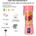 thumbnail image 5 of Personal Blender for Shakes and Smoothies, Portable Blender with 6 Blades, Blender shake Smoothie for Kitchen Personal Size Blenders with Rechargeable, 380Ml Traveling Fruit Veggie Juicer, 5 of 7