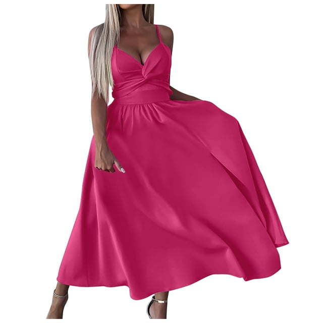 TJAZFJPA Robe à Nœud Femmes 2025 Robe à Bretelles Robe Médiévale Femmes Robe T-Shirt