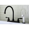 thumbnail image 2 of Kingston Brass KB8795NFL NuWave French Centerset Kitchen Faucet, Oil Rubbed Bronze, 2 of 3