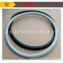 Wheelchair Wheel Replacement 22 Inch PU Foam Solid Elastic Tire Non Pneumatic Front and Rear Black