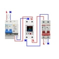 thumbnail image 3 of Durable Del Carril Dinar Dispositivo Protector Actual Sobre/bajo Voltaje 40A 63A 230V RGB, 3 of 9