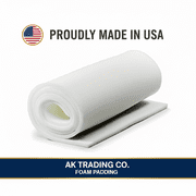 AK Trading Co Foam Padding 05 بوصة x 24 بوصة x 72 بوصة وسادة تنجيد