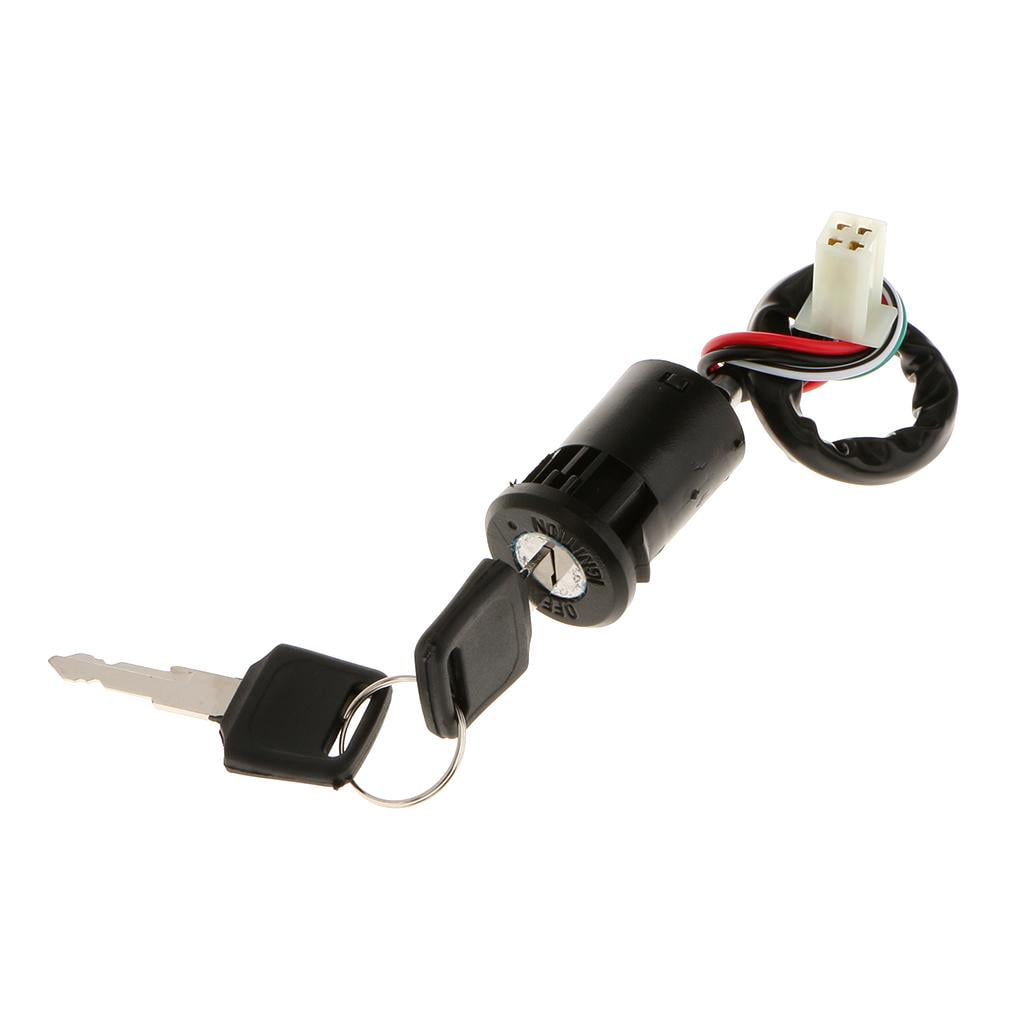 110 CC Quad 4-Wire Ignition Key Switch 2 Keys For ATV/Quad 49cc To 110cc - Universal Replacement Roketa Ignition Switch - Foto 10
