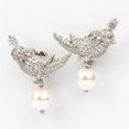 thumbnail image 4 of Auory Sparkling Bird Studs Earring Lab Created Moissanite Earrings for Women, 4 of 10