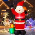 thumbnail image 5 of 6 FT Christmas Inflatable Decorations Santa Claus with Gift Box, Blow up Christmas Yard Decor Built-in Bright LED Light, Giant Xmas Inflatables Decorations for Indoor Outdoor Garden Lawn Party Holiday, 5 of 5